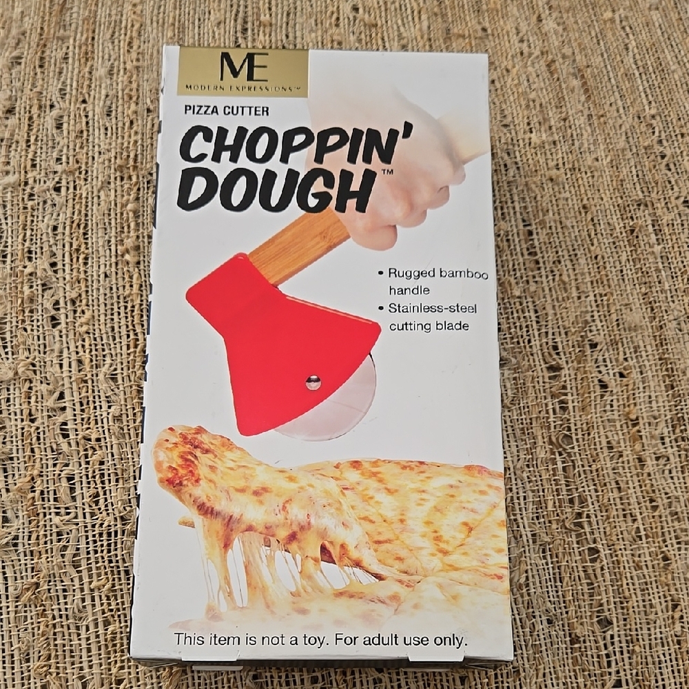 Choppin' Dough Pizza Cutter with Red Handle